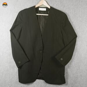 Jones New York Suit Jacket Blazer Black Long Sleeve One Button Women's 14 XL